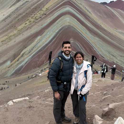 Top of Rainbow Mountain, Peru